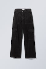 Black - Julian Cord Trousers - 0