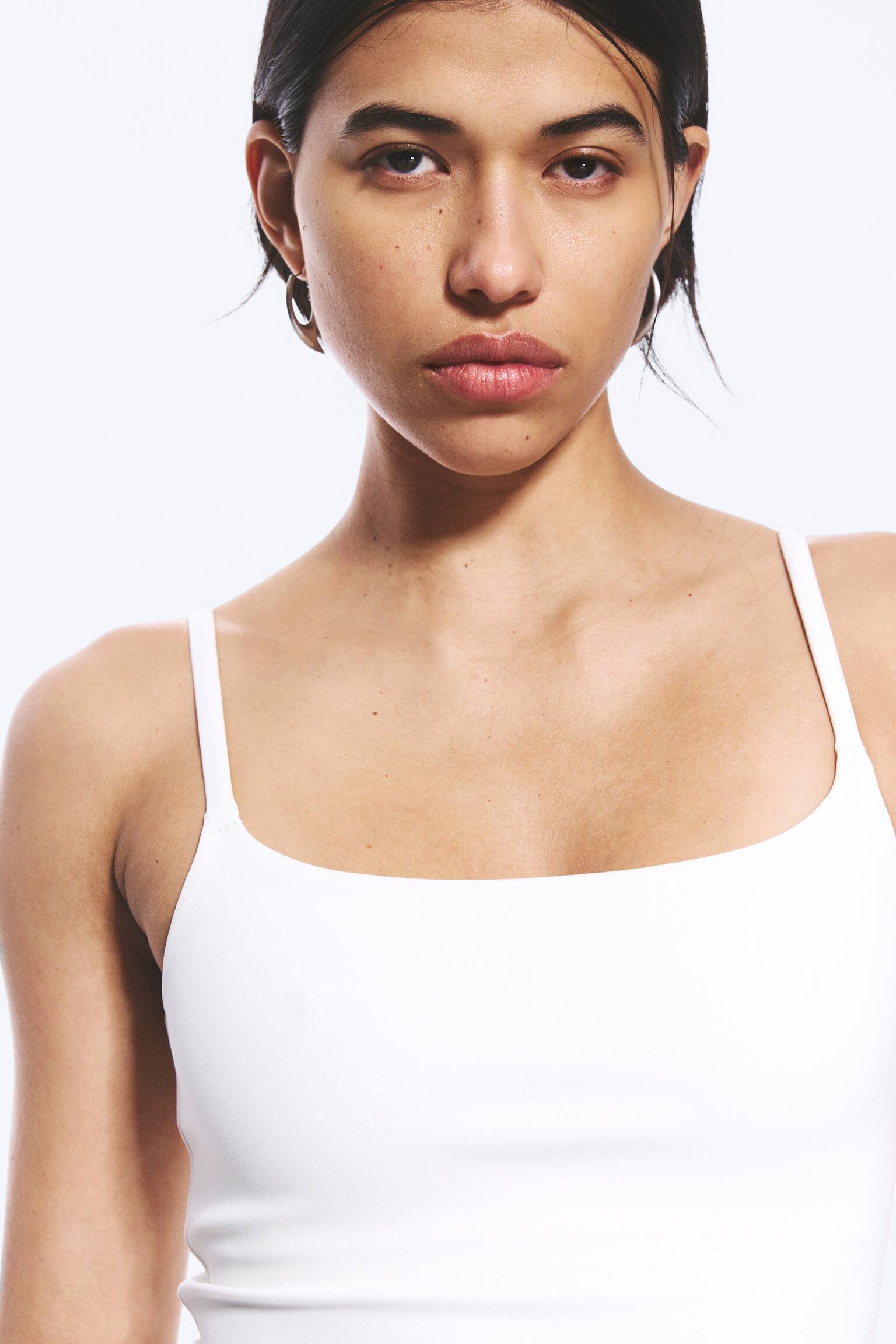 Sports-Top med Stropper - Råhvid/Marineblå - 3