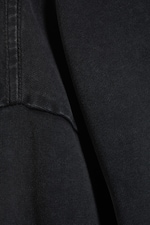 Washed Dark Grey - Great Boxy Graphic Long Sleeve T-shirt - 1