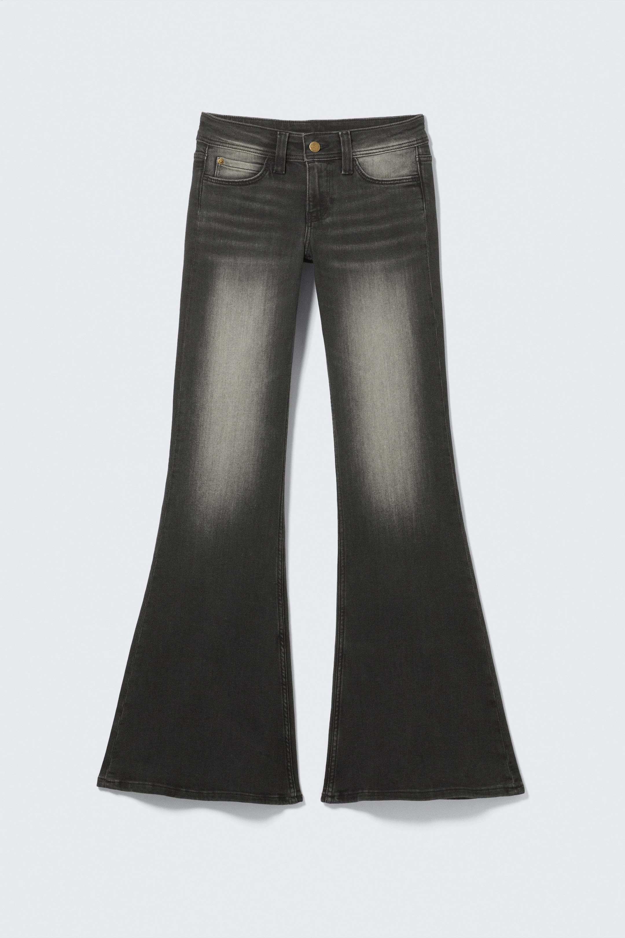 Mustard Black - Black - LENI LOW RISE FLARED SKINNY JEANS - 4