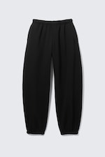 Black - Loose Heavyweight Sweatpants - 4