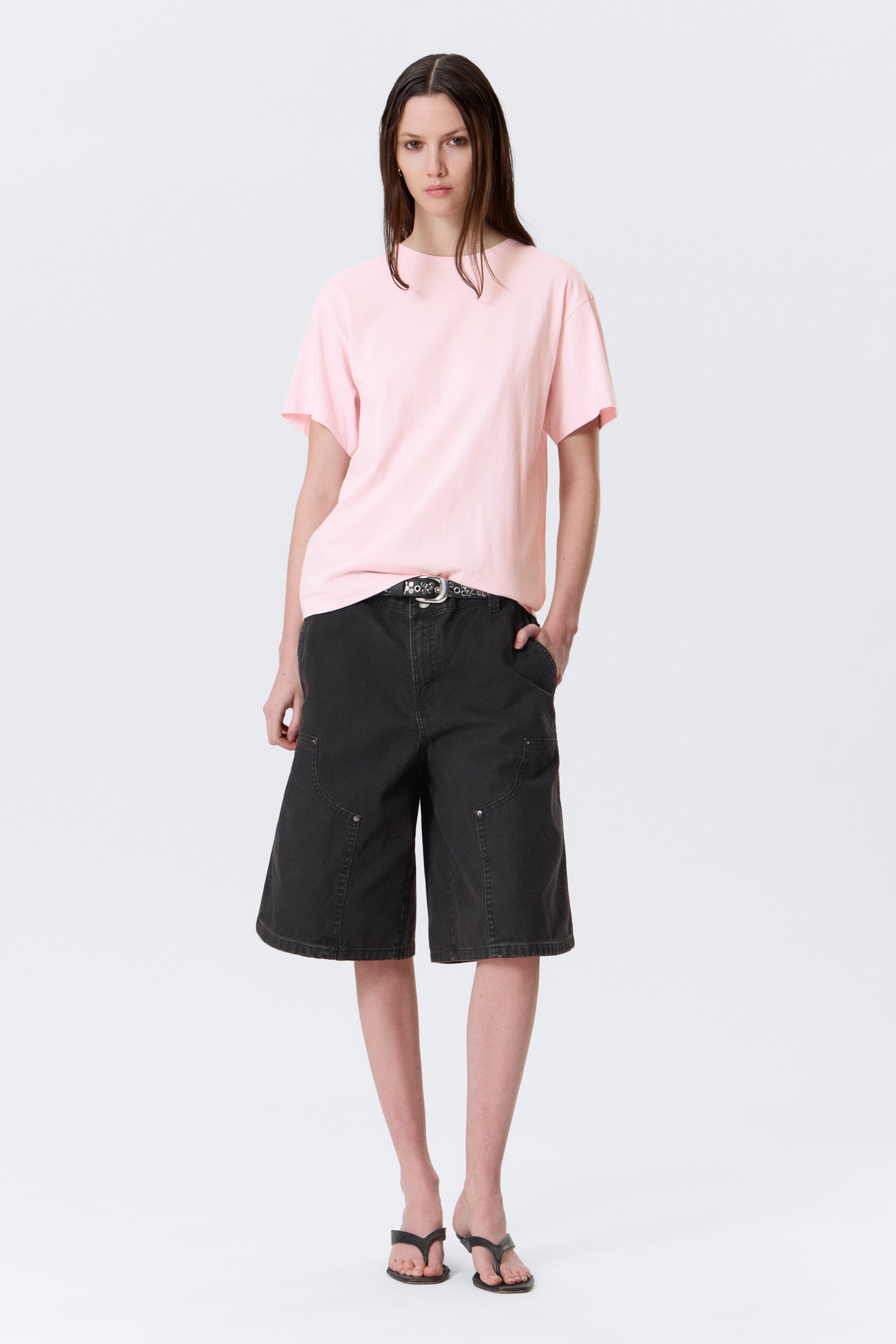 Light Pink - Soft Regular Fit Cotton T-shirt - 2