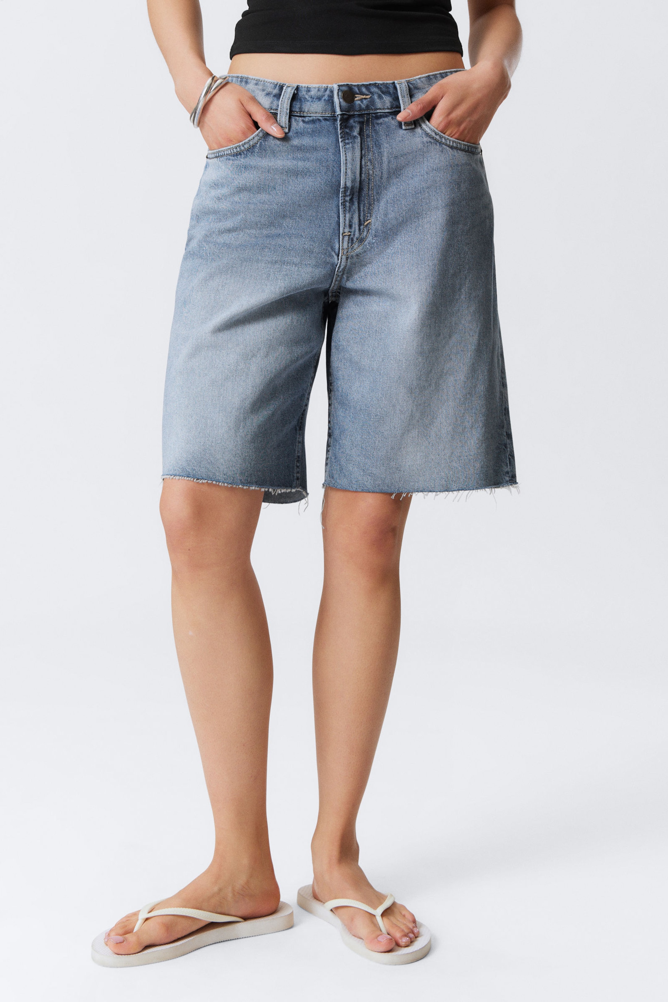 #79829D - Monterey Low Rise Denim Shorts - 2