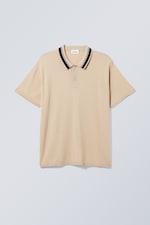 Beige - Jared Knitted Polo - 0