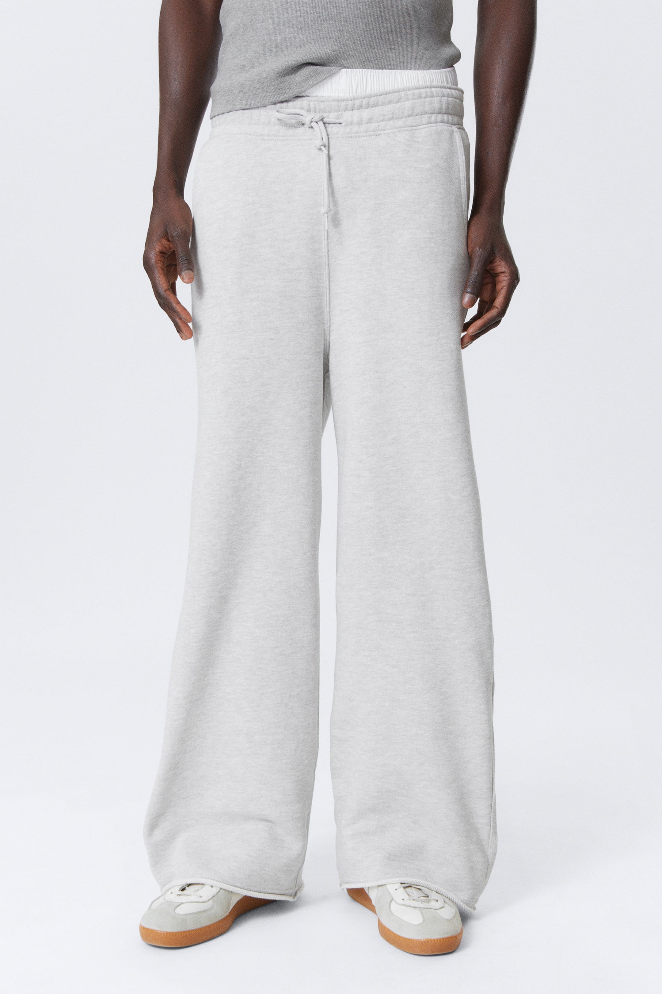 #AFAFAF - Astro Loose Terry Sweatpants - 2