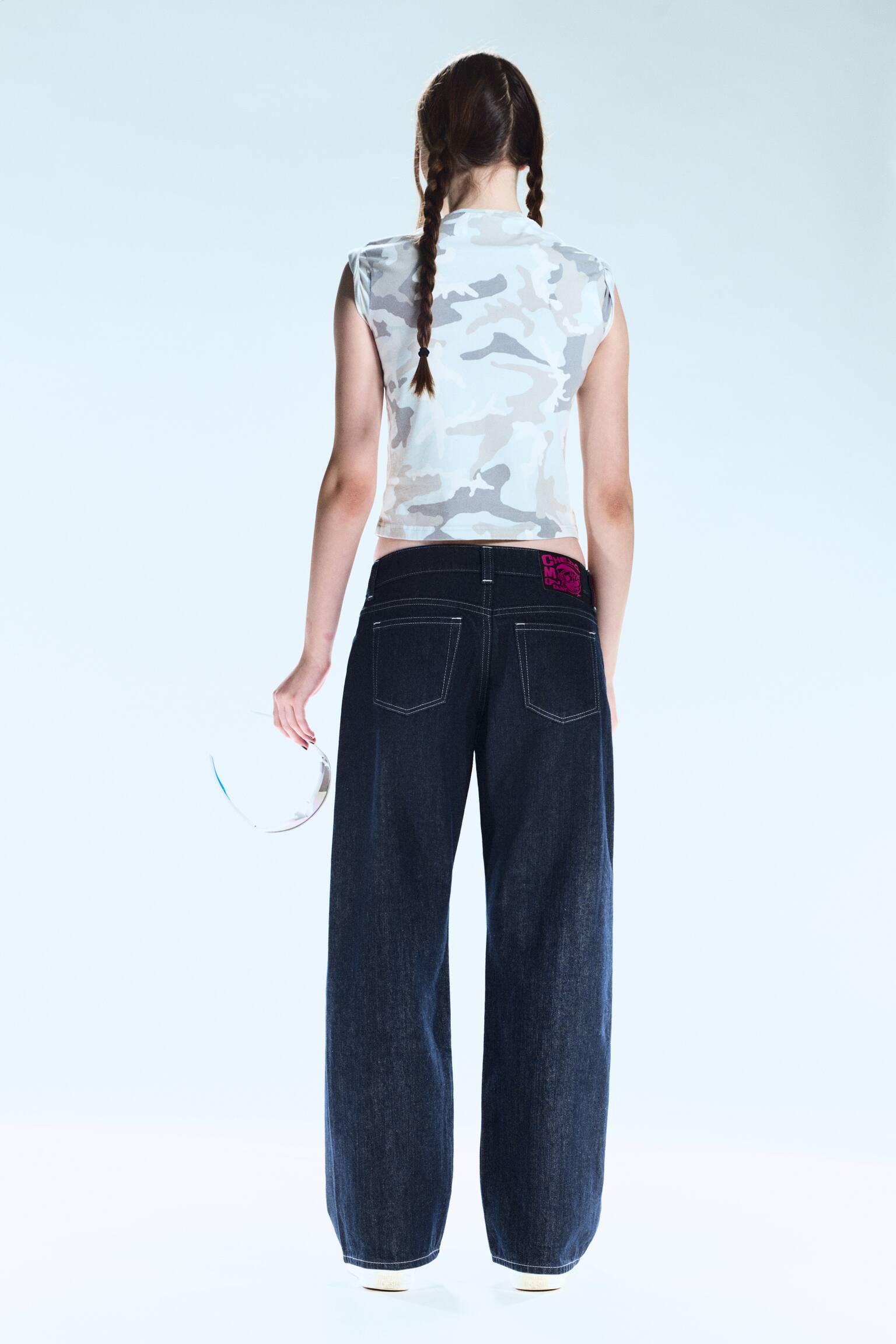 Messy Low Rise Regular Straight Jeans - Blue Rinse - Dunkelblau/Star Blue - Dunkelblau - 4