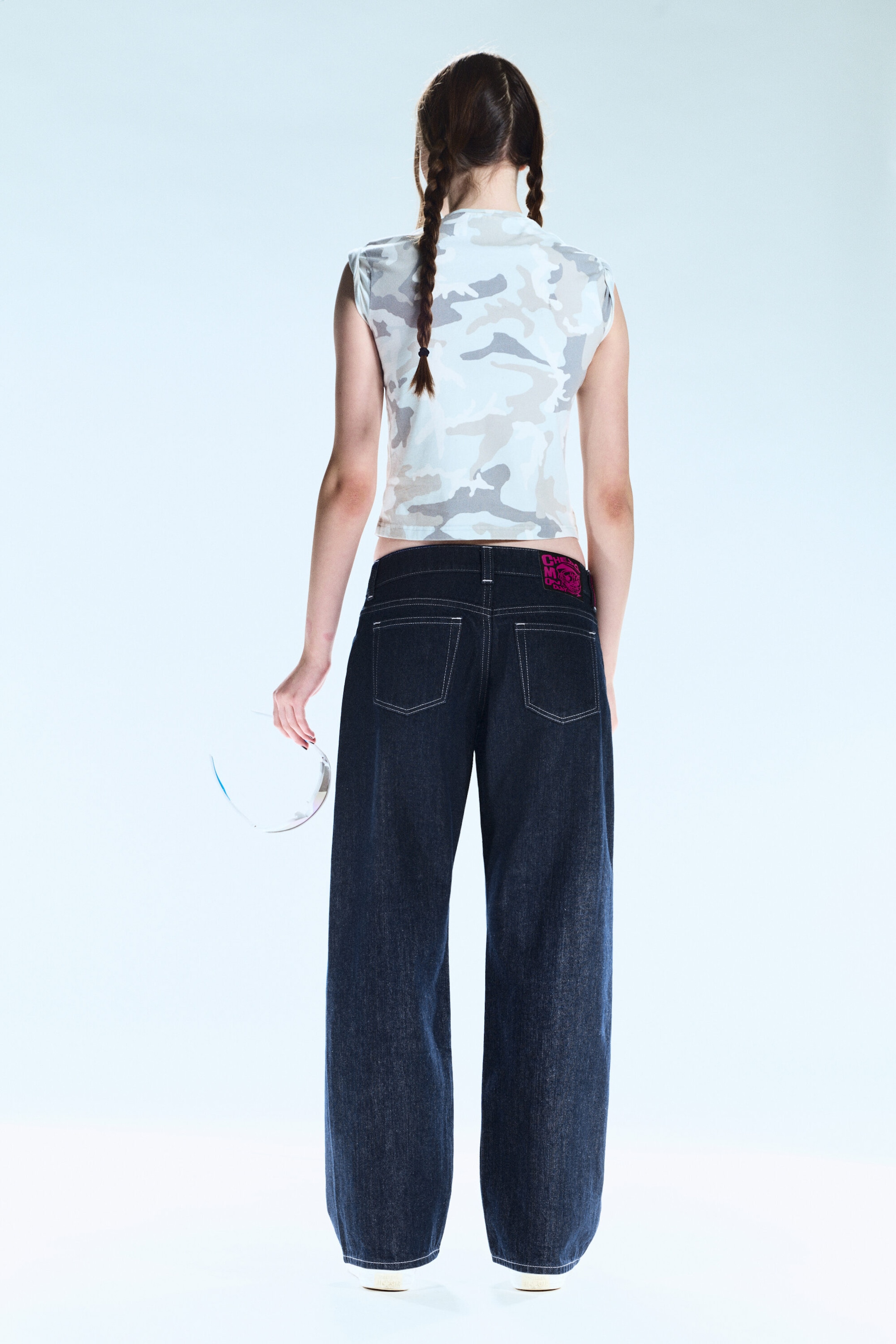 Blue Rinse - Dunkelblau - Messy Low Rise Regular Straight Jeans - 2