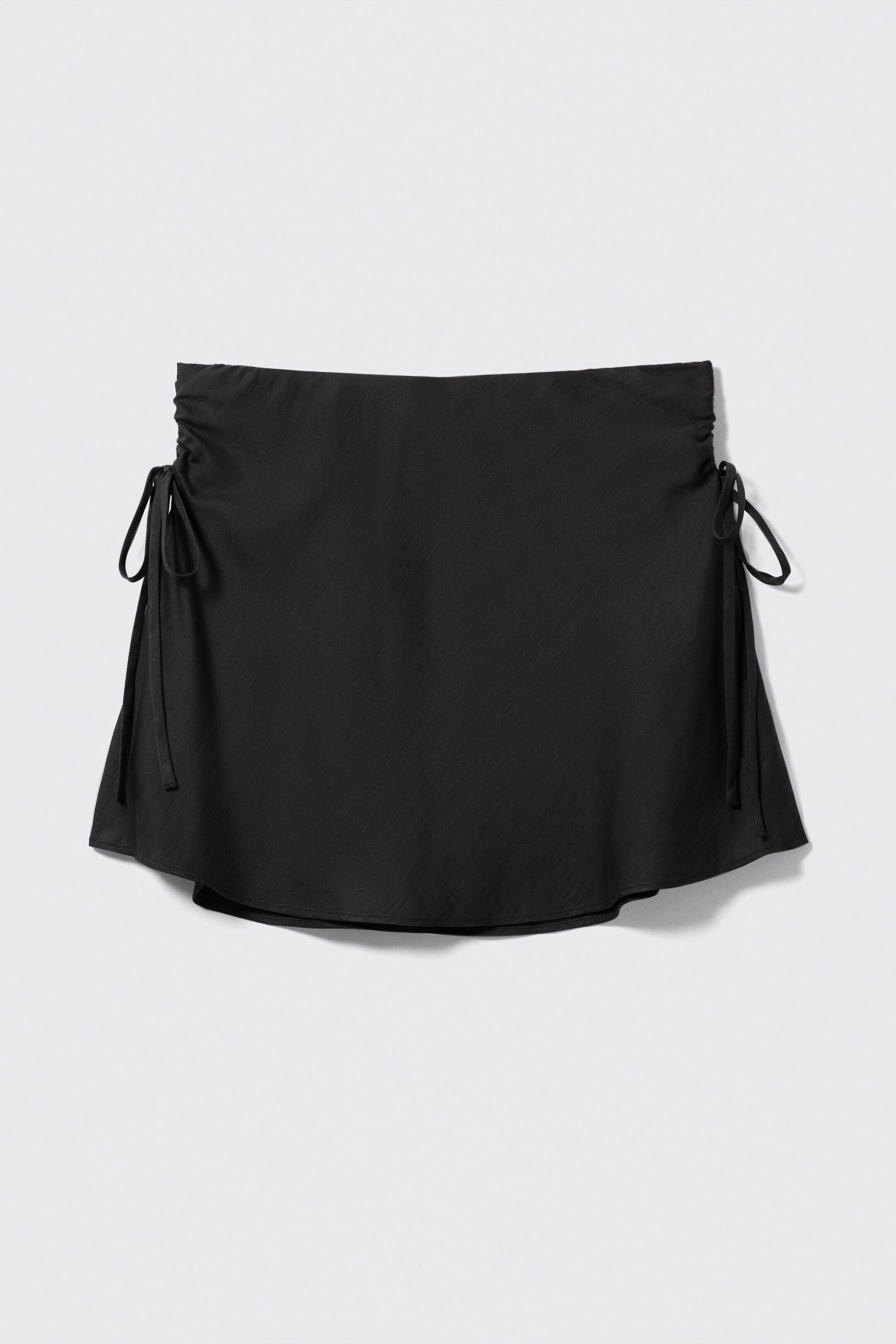 View larger image: Ruched Drawstring Mini Skirt - Black - Ladies | H&M GB 4