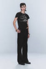 Washed Black - CM x LB Boo Bootleg Washed Black Unisex Jeans - 6