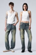 Carson Blue - Mittelblau - Orbit Mid Waist Regular Straight Leg Jeans - 0