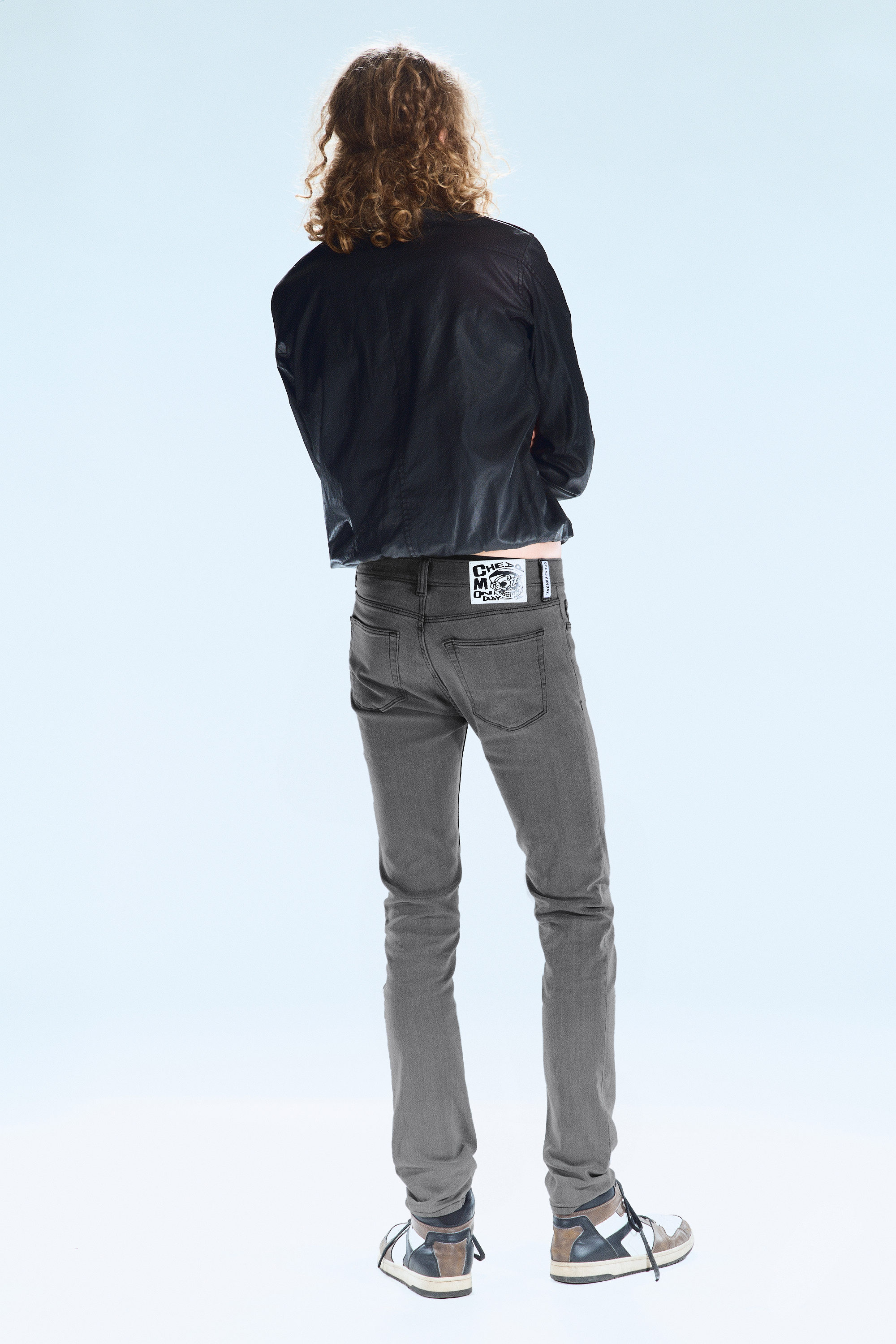 Bored Grey - Grå - Sleeze Low Waist Skinny Jeans - 2