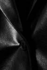 Black - Zoe Coated Faux Leather Coat - 1