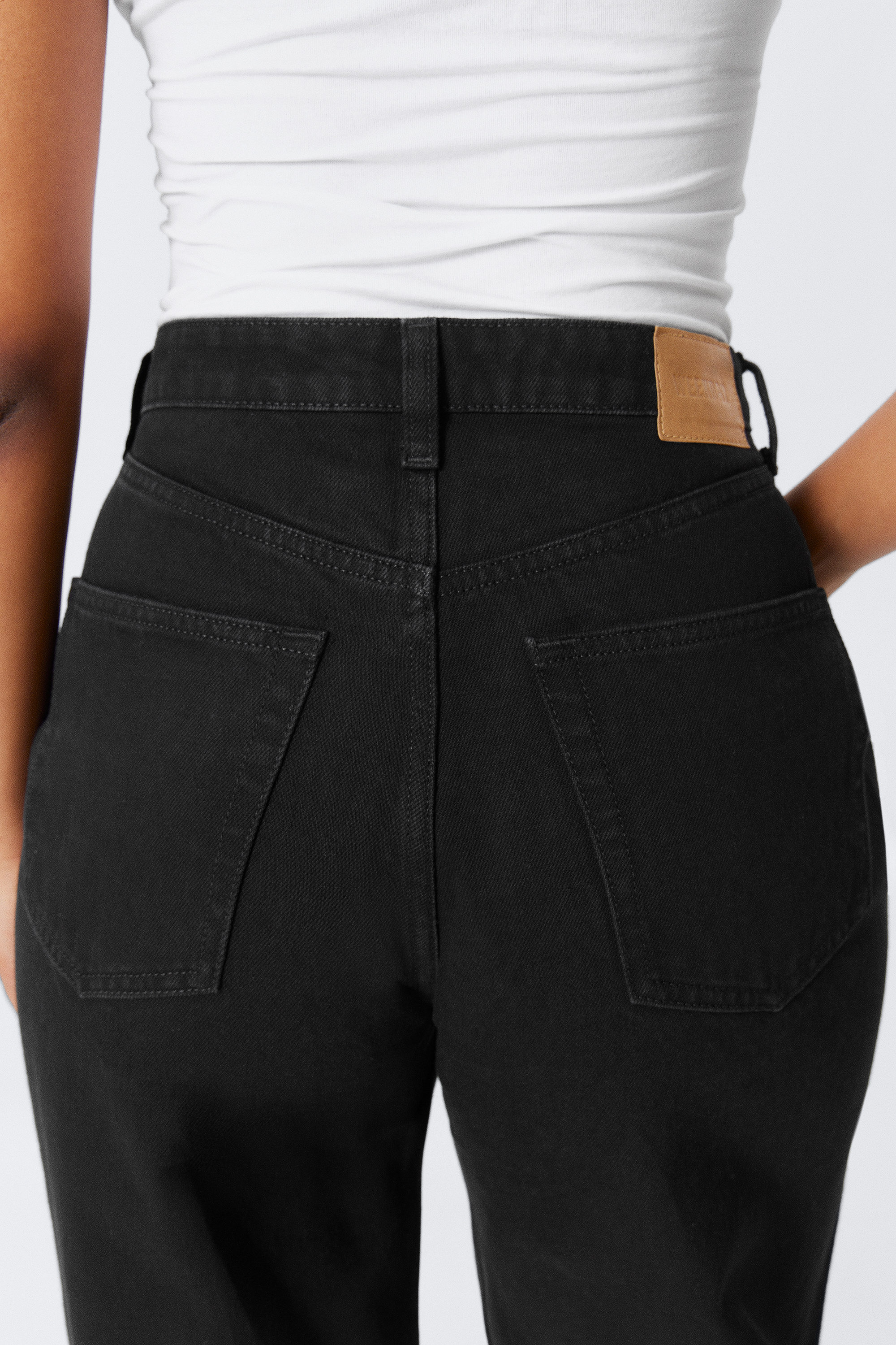 Black Rinse - Schwarz - Halo Curve High Waisted Regular Wide Leg Jeans - 3
