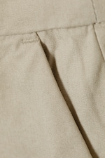 Beige - Knee Length Chino Shorts - 1