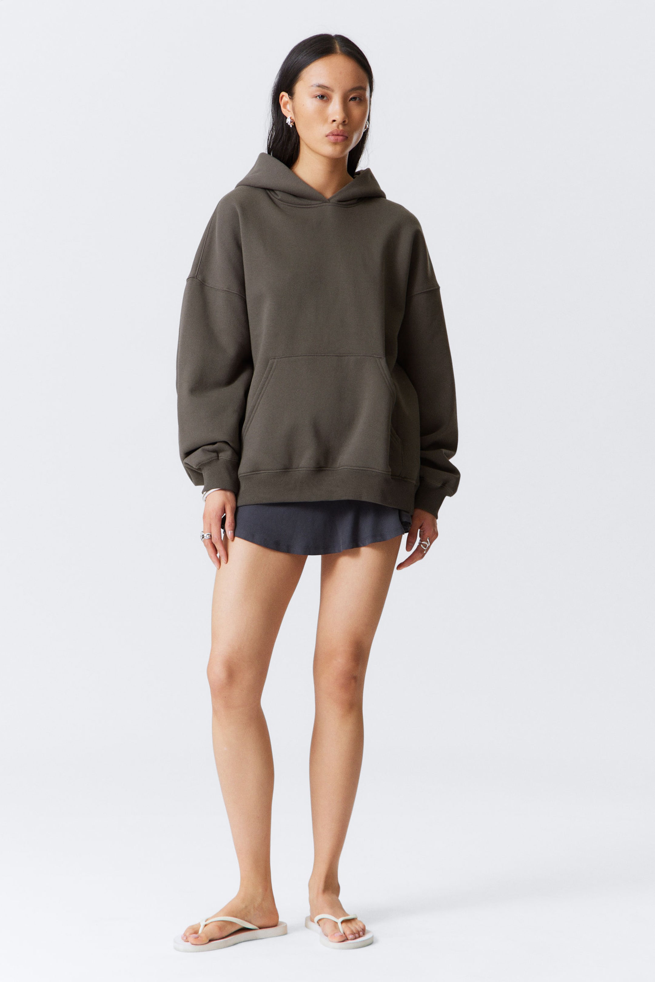 #444240 - Schwerer Oversized-Hoodie - 2
