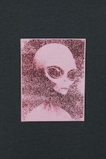 Alien Photo - En t-shirt med grafiskt tryck - 1