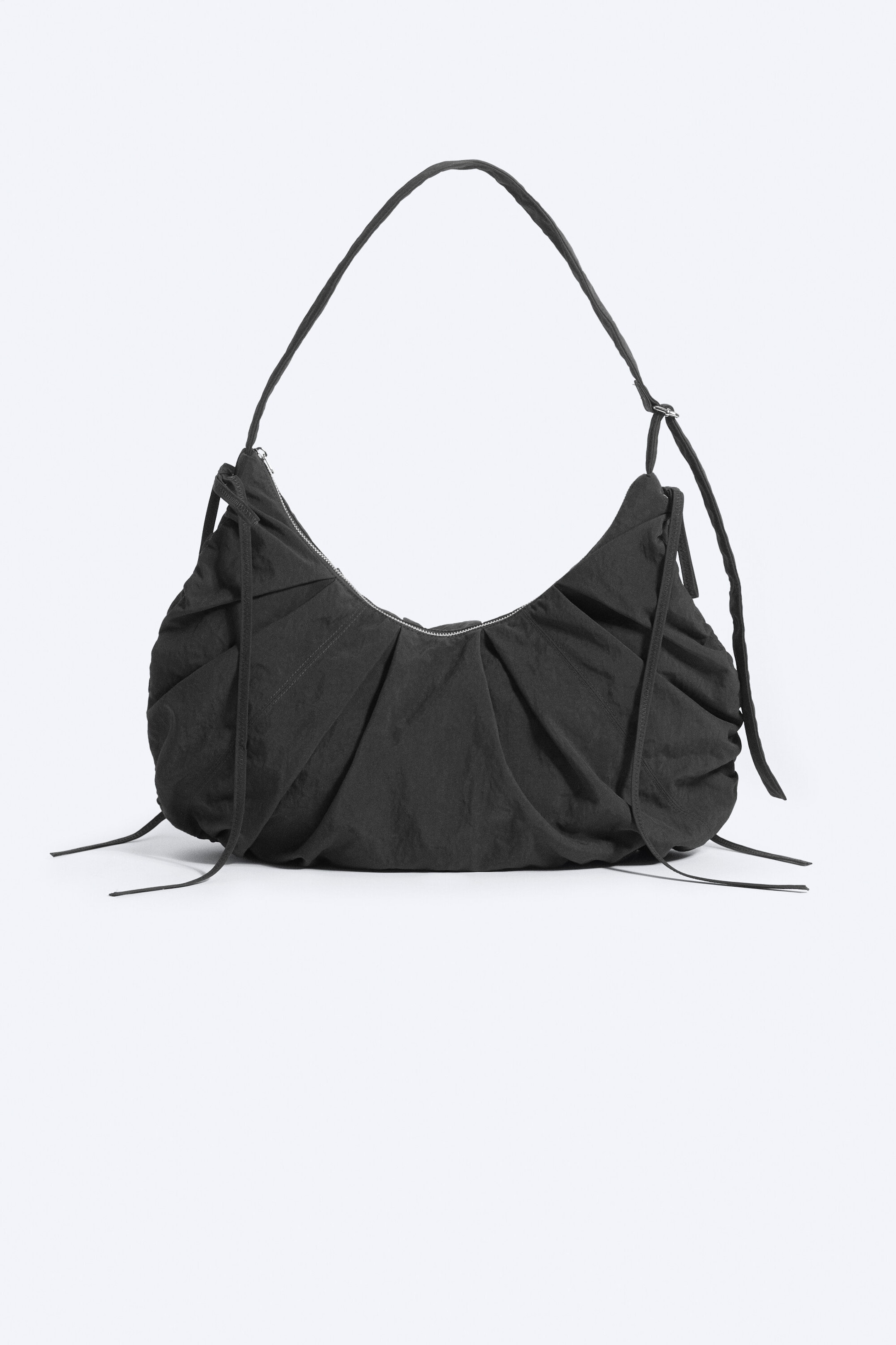 Dark Grey - Large curved crossbody bag - 2