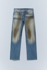 Grime Blue - Anti Unisex Low Waist Regular Straight Jeans - 0