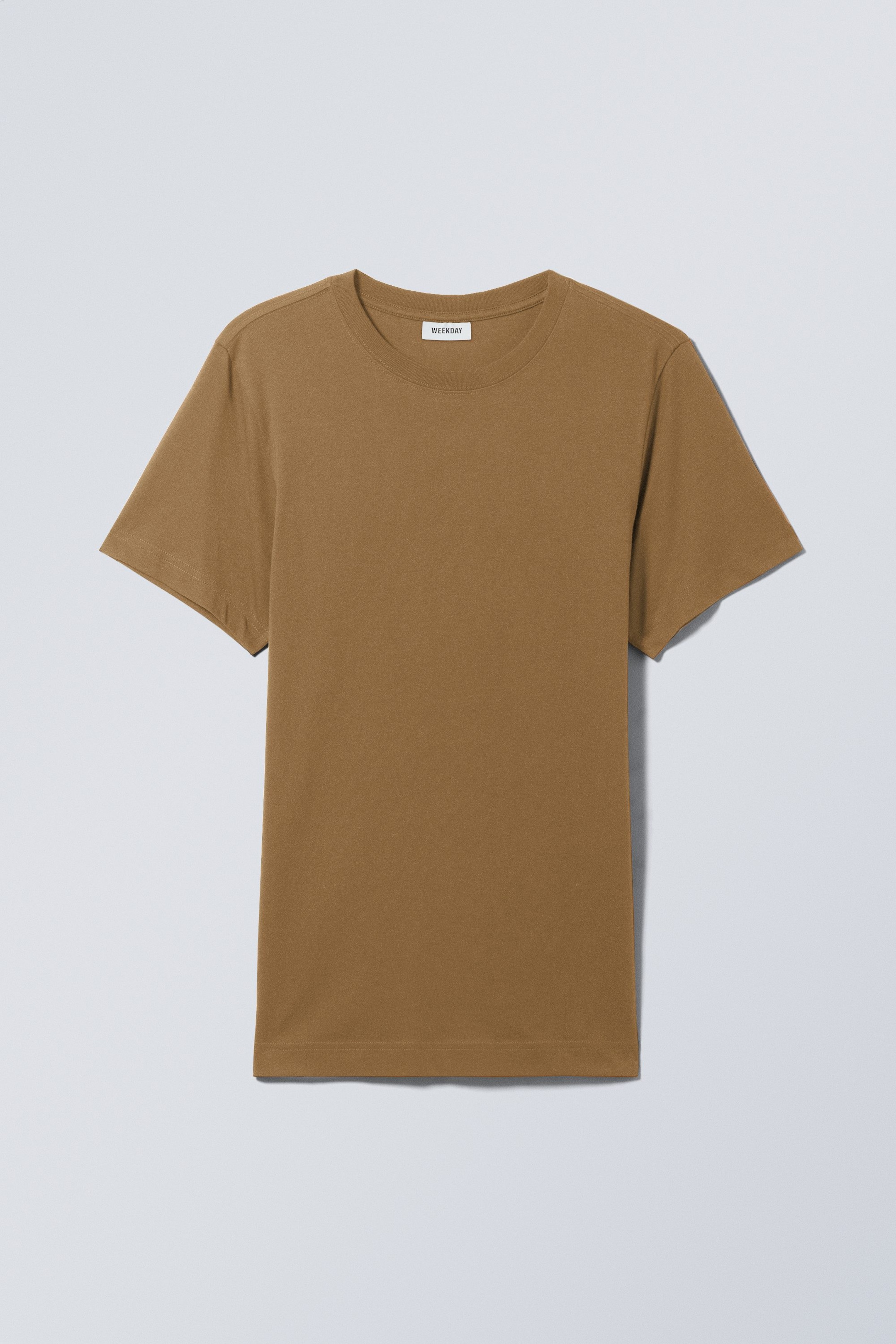 Staubiges Braun - Mittelschweres Standard-T-Shirt - 0