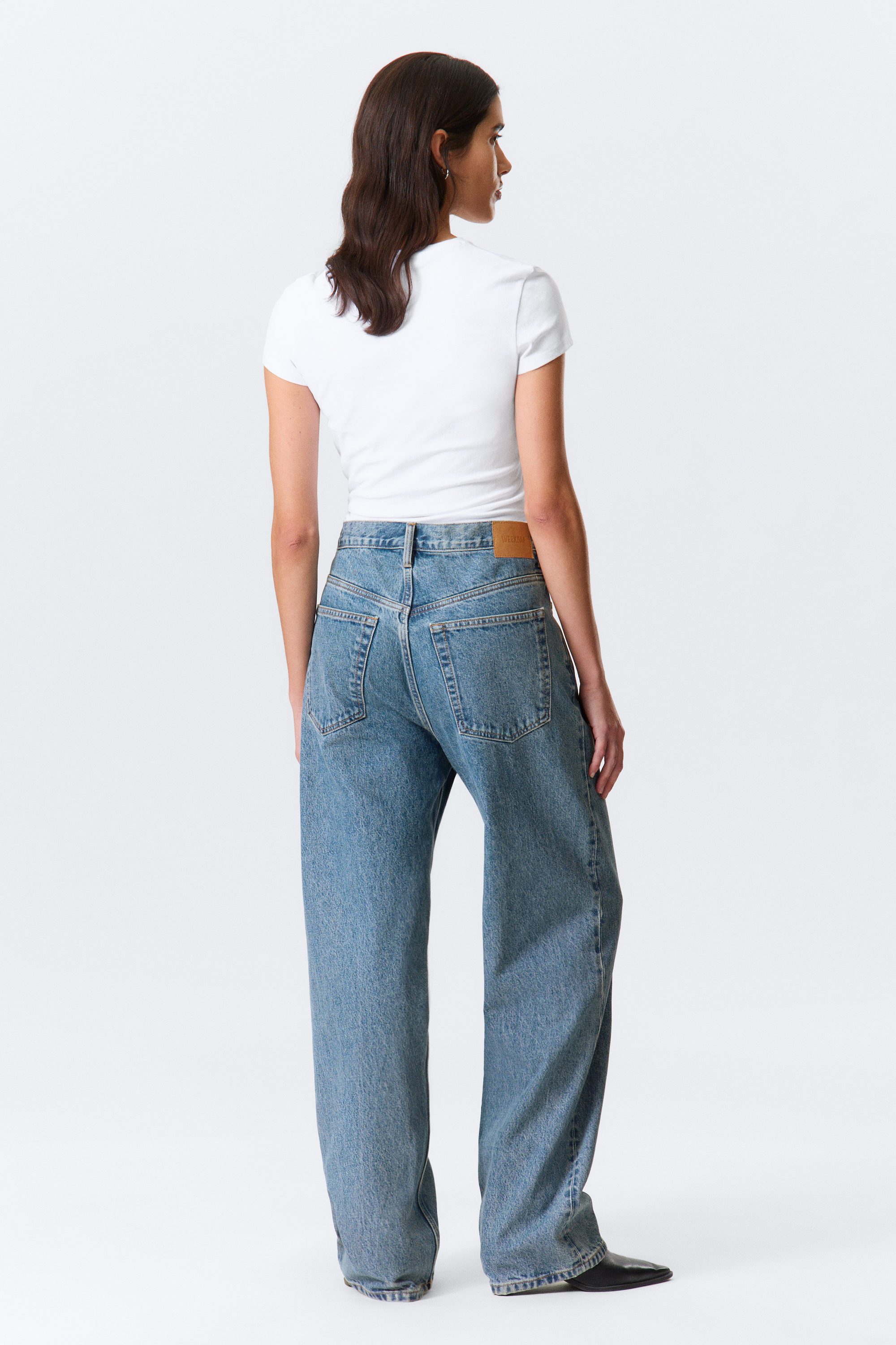 90s Blue - Mellanblå - Galaxy Loose Straight Leg Jeans - 2