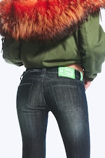 Morbid Blue - Dunkelblau - Booty Bei Low Rise Skinny Bootcut Jeans - 4