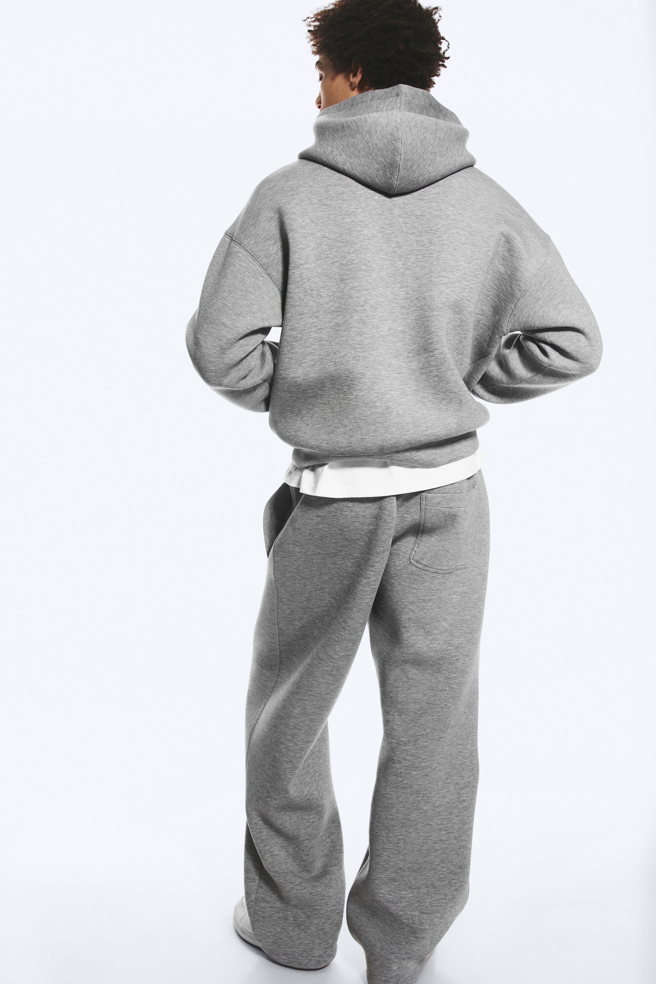 Grey Melange - Simon Scuba Hoodie - 6