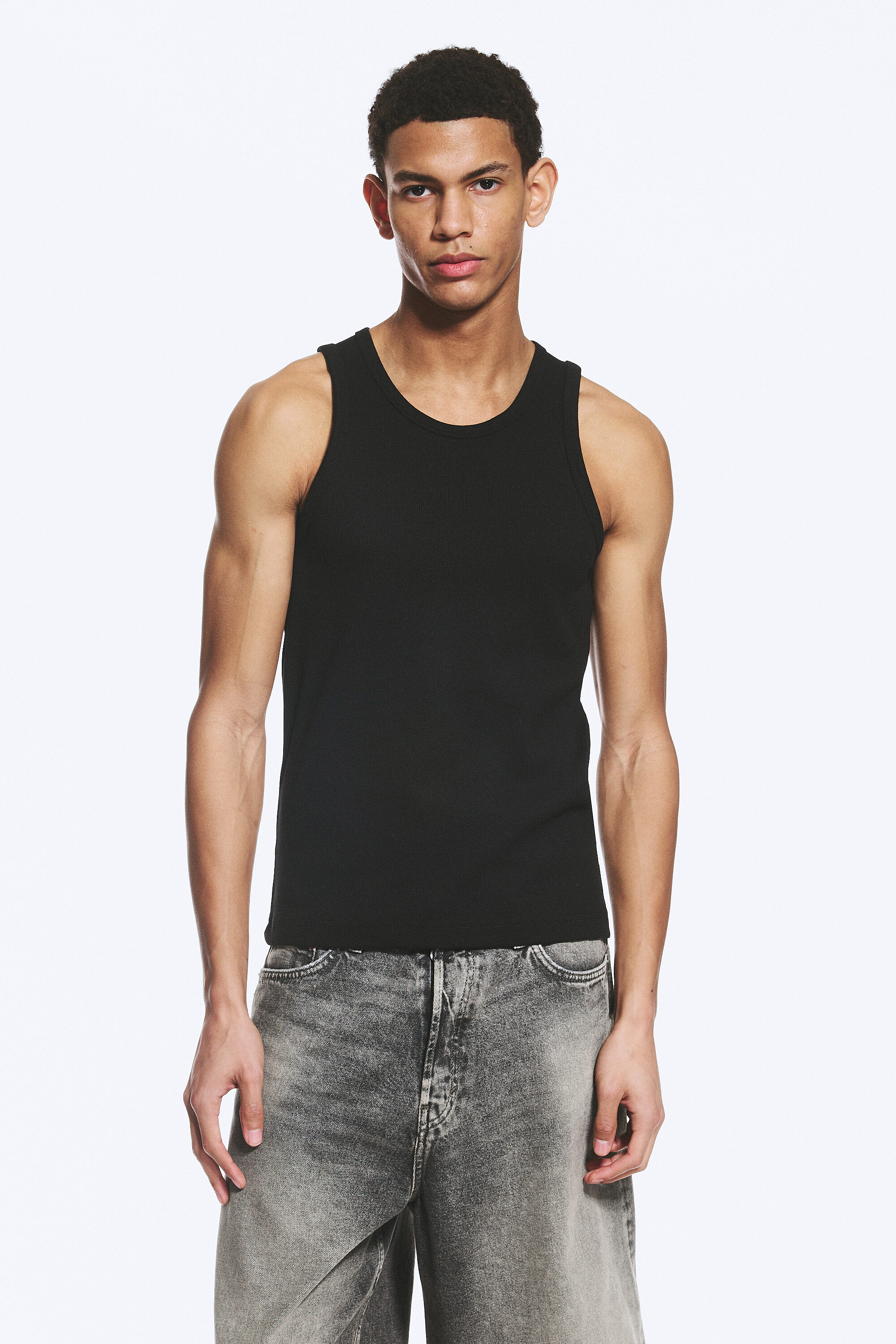 トップス HERENESS Wool Mesh Tank (Men) Black L トップス HERENESS Wool Mesh Tank (Men) Black L WOOL MESH TANK(MEN