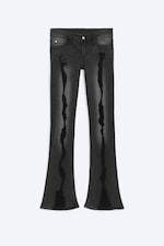 Marion Black Skull - Black - BOOTY BEI LOW RISE SKINNY BOOTCUT JEANS - 0
