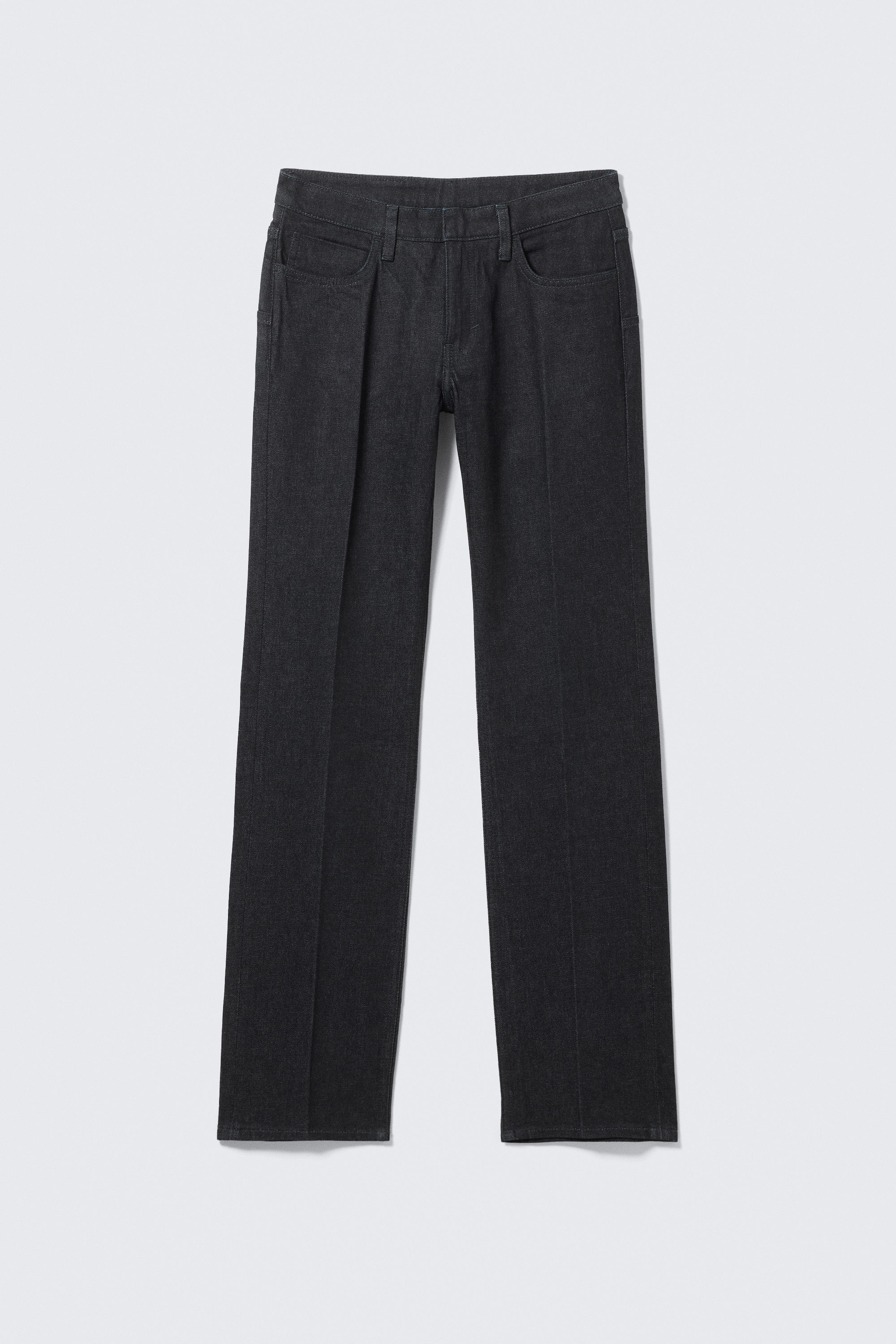 Raw Indigo - Dark Blue - Jay Low Waist Slim Straight Leg Jeans - 1