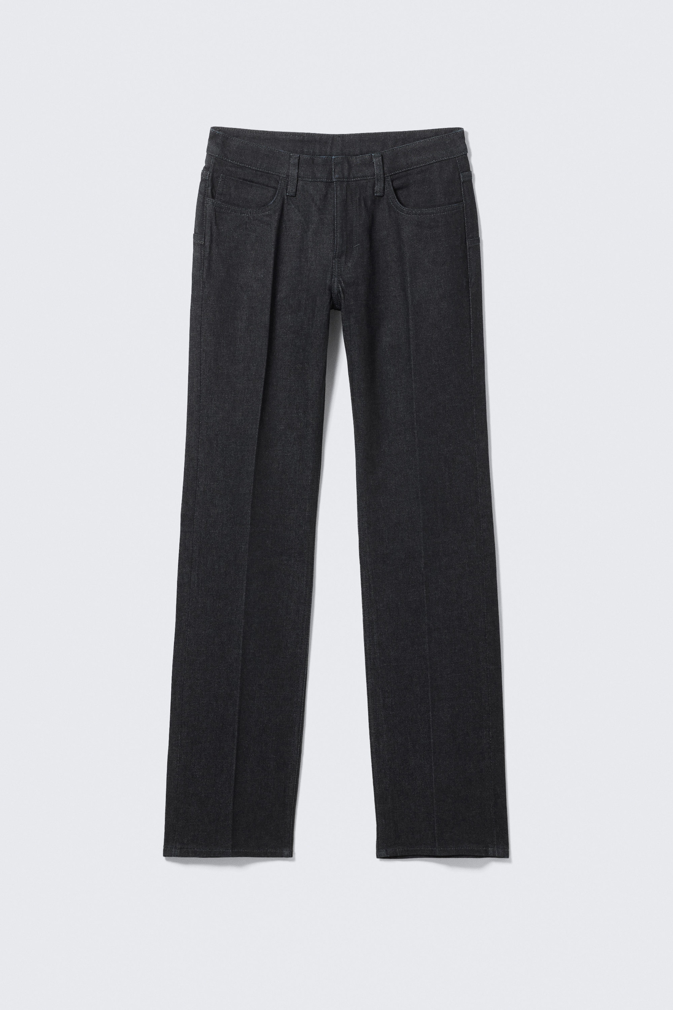 Raw Indigo - Dark Blue - Jay Low Rise Slim Straight Leg Jeans - 4