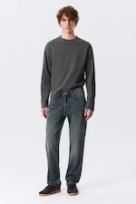 Kourtney Blue - Dark Blue - Space Mid Rise Relaxed Straight Leg Jeans - 0