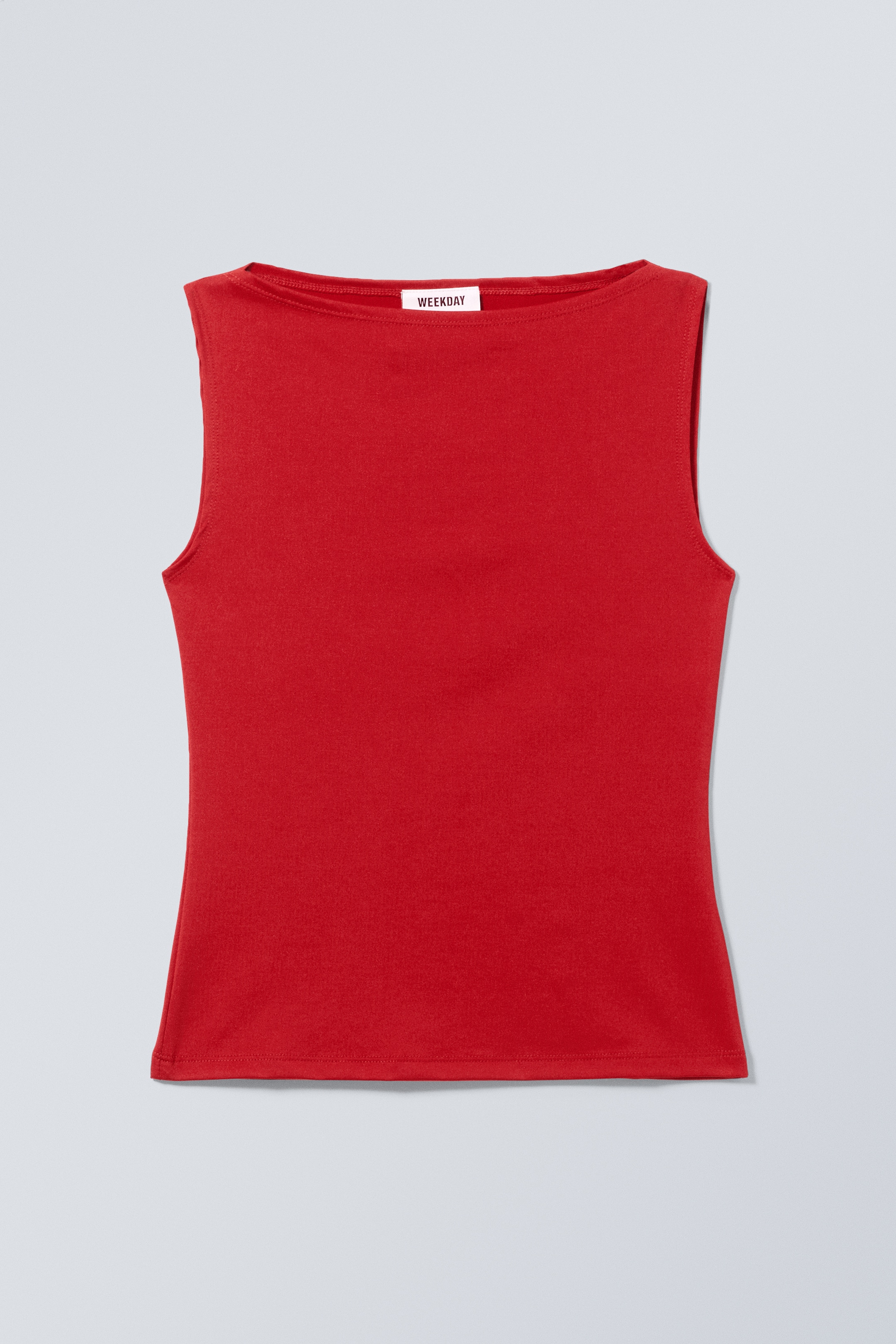 Nagyobb kép megtekintése: Annie Sleeveless Boat-Neck Top - Red - NŐI | H&M HU 1