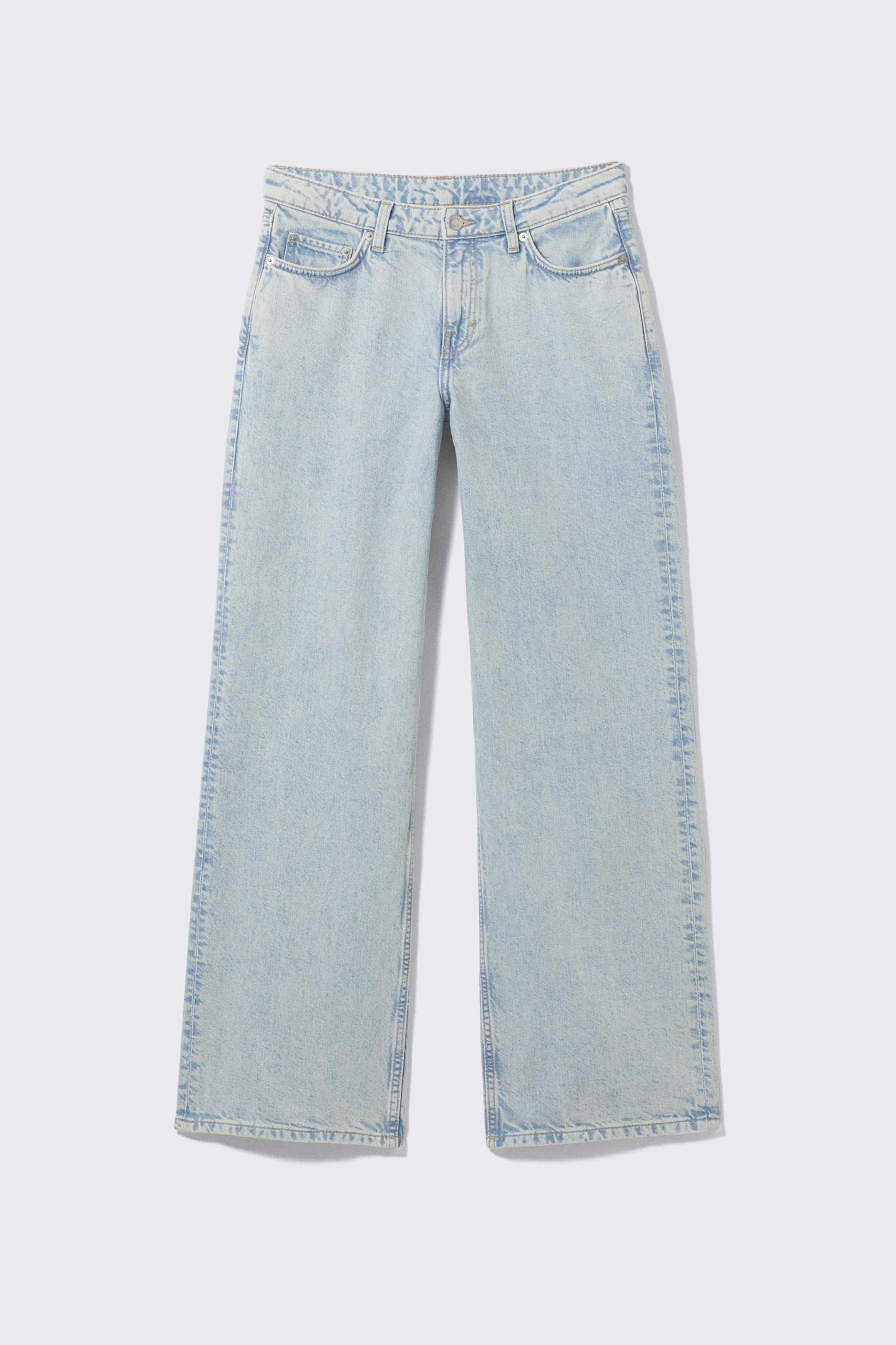 Snow Blue - Lichtblauw - Ample Low Waist Loose Wide Leg Jeans - 5