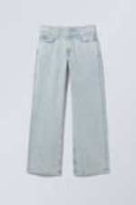 Snow Blue - Lichtblauw - Ample Low Waist Loose Wide Leg Jeans - 5
