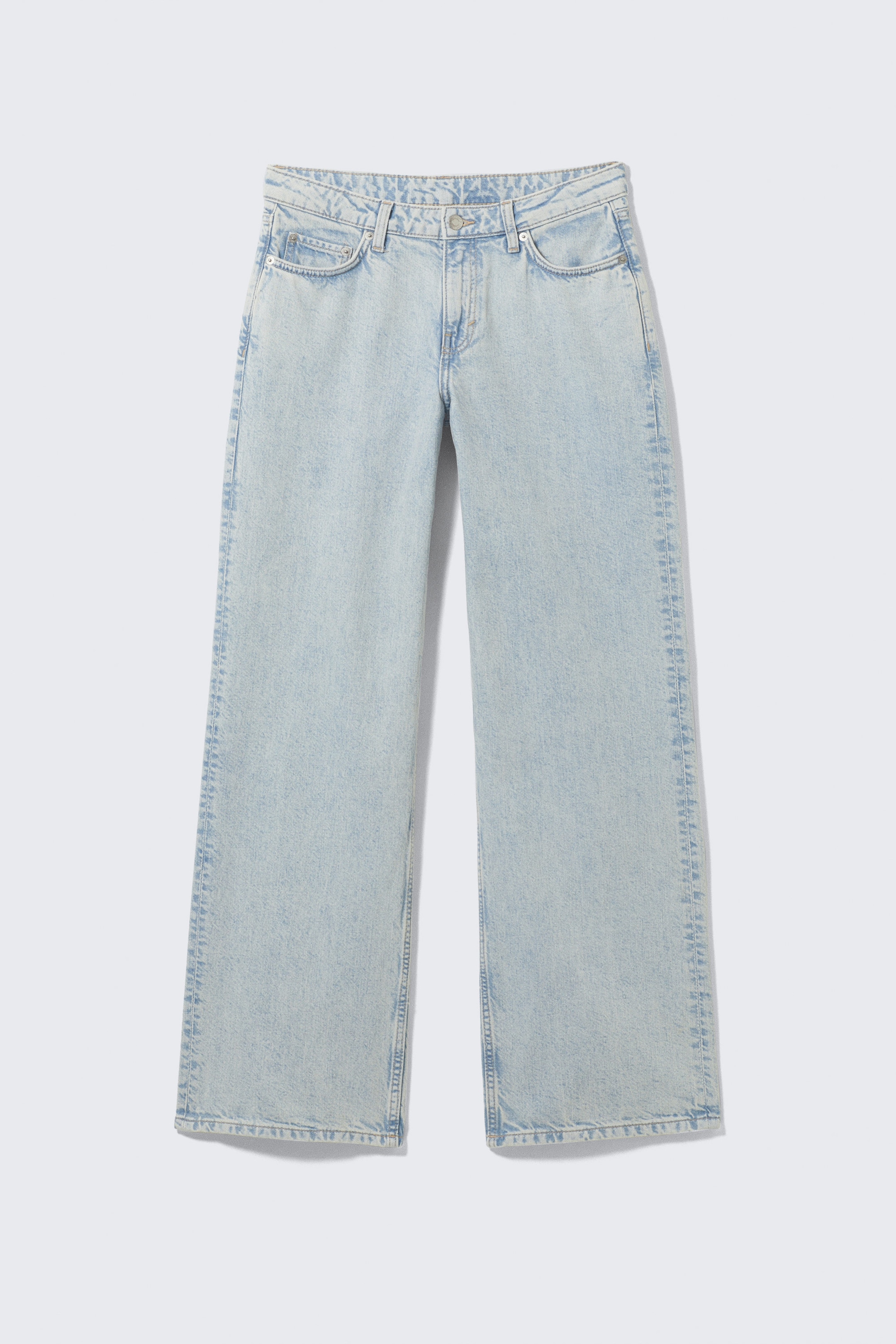 Snow Blue - Hellblau - Ample Low Waist Loose Wide Leg Jeans - 5