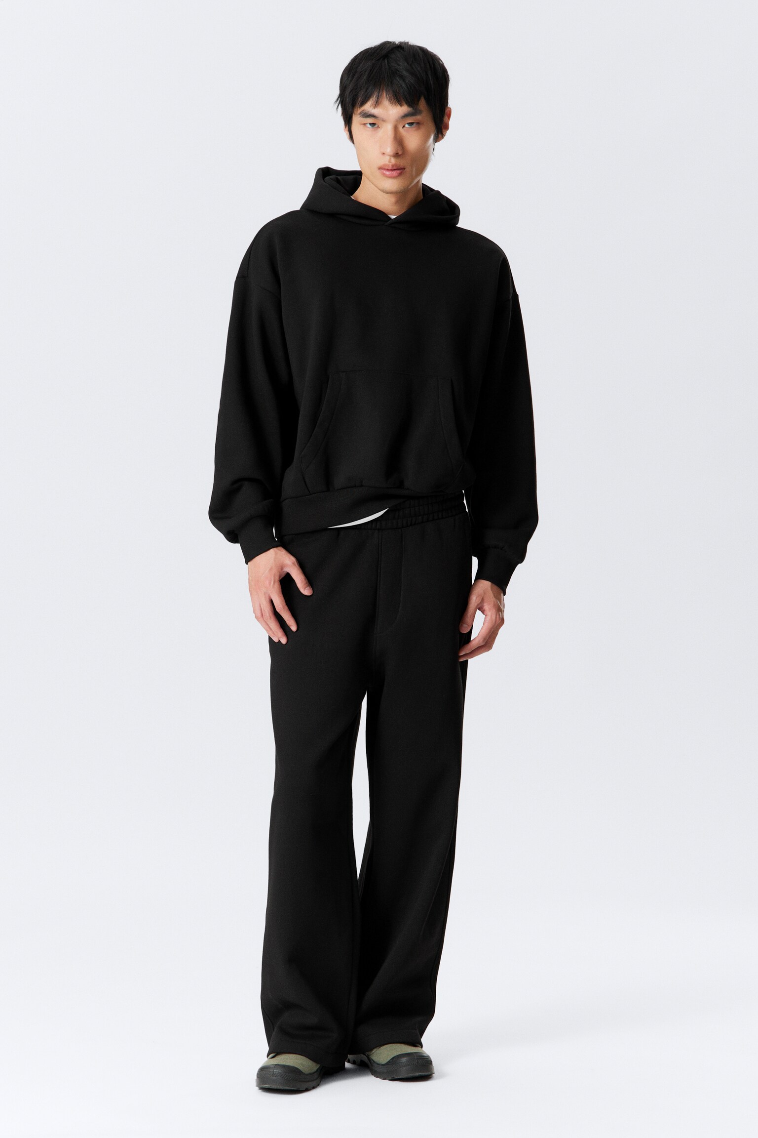 Loose Sweatpants - Black/Light Grey