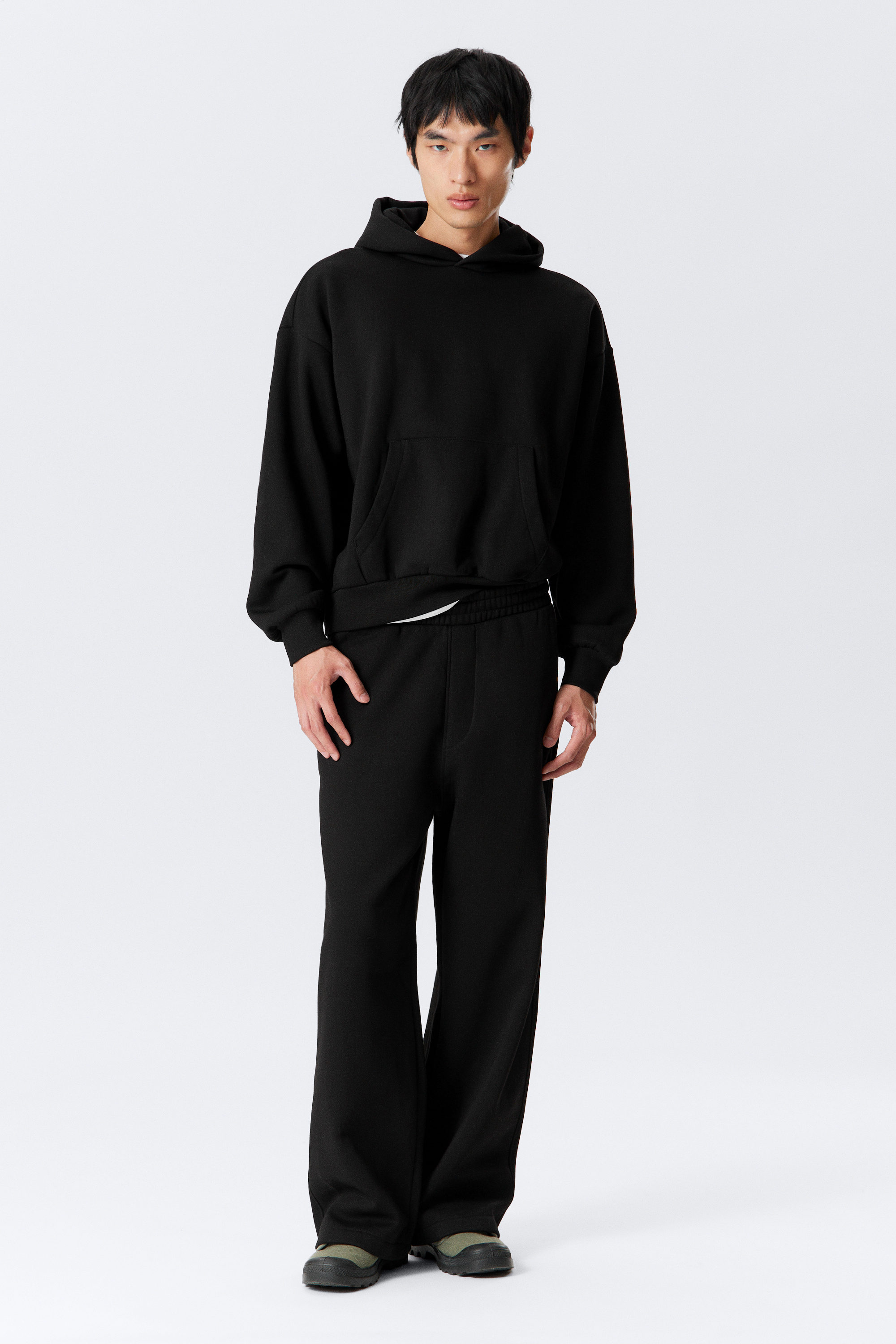 Black - Loose Sweatpants - 1