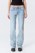 Dream Blue - Ljusblå - Tension Mid Waist Slim Bootcut Leg Jeans - 2