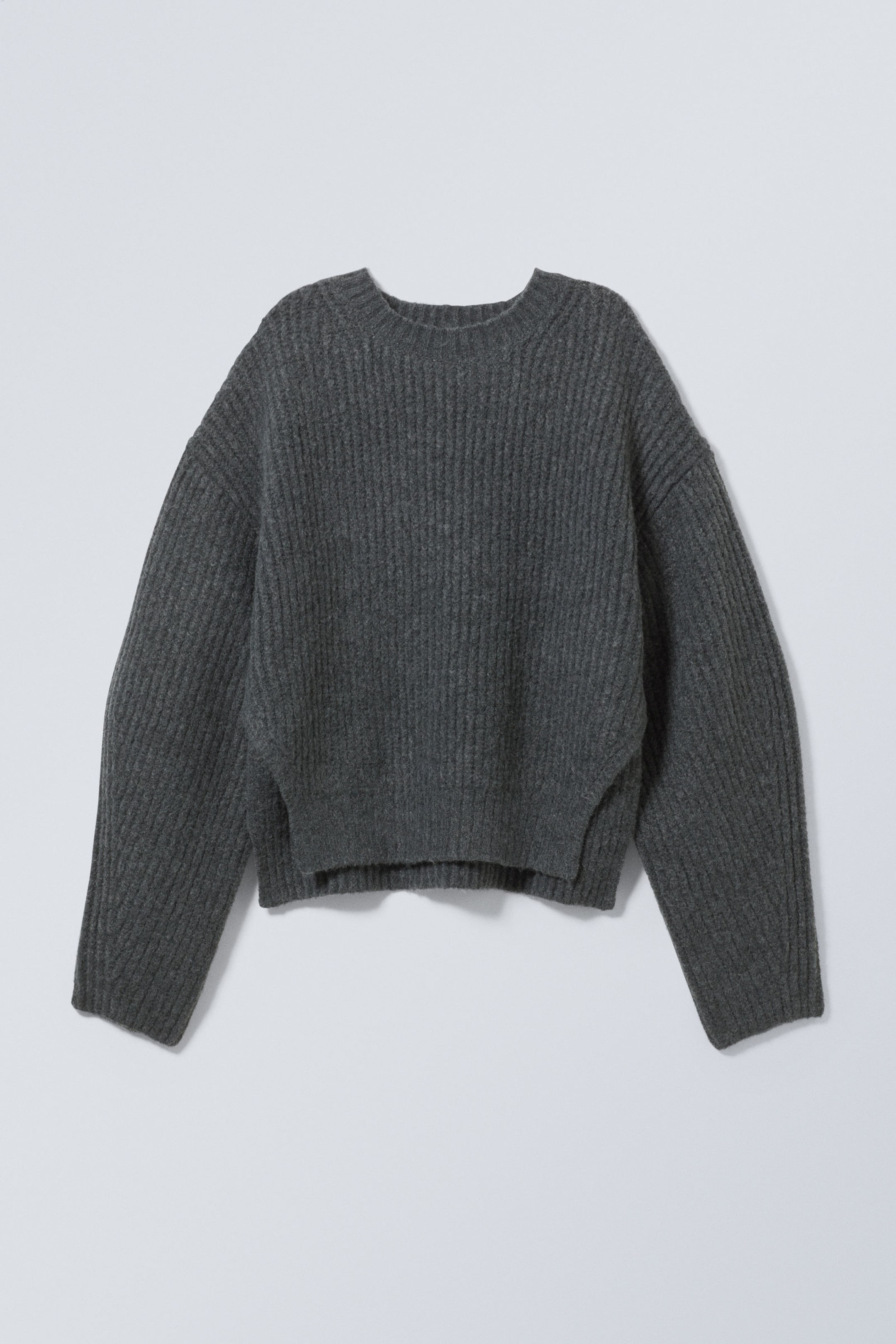 Dark Grey - Ivy Knit Sweater - 0