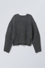 Dark Grey - Ivy Knit Sweater - 0