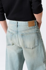 Port Blue - Bleu clair - Jean unisexe droit ample taille mi-haute Galaxy - 5