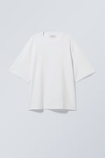 White - Loose Oversized Fit T-shirt - 0