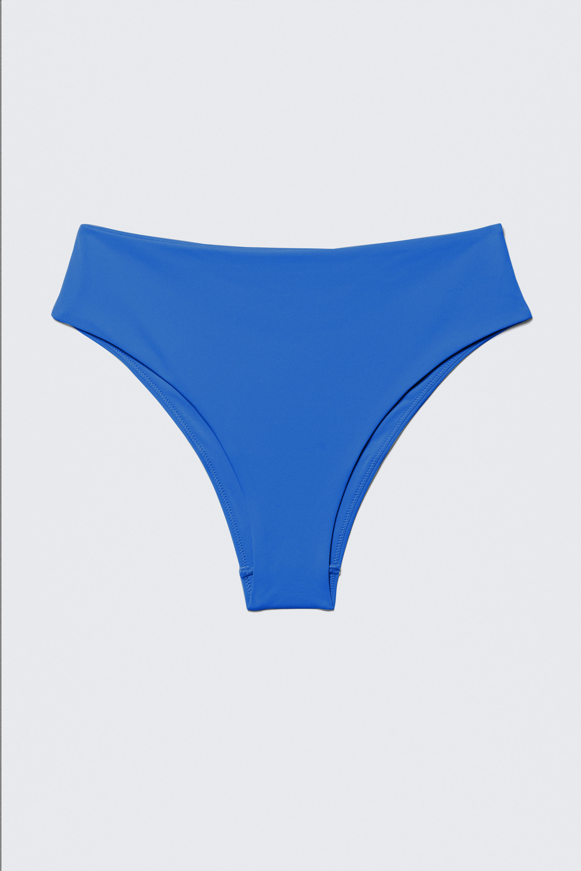 Bright Blue - Brazilian-Bikinihöschen mit hohem Bund