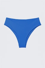 Bright Blue - High Rise Brazilian Bikini Bottoms - 0