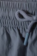 Dusty Blue - Structured Mid-Thigh Swim Shorts - 1