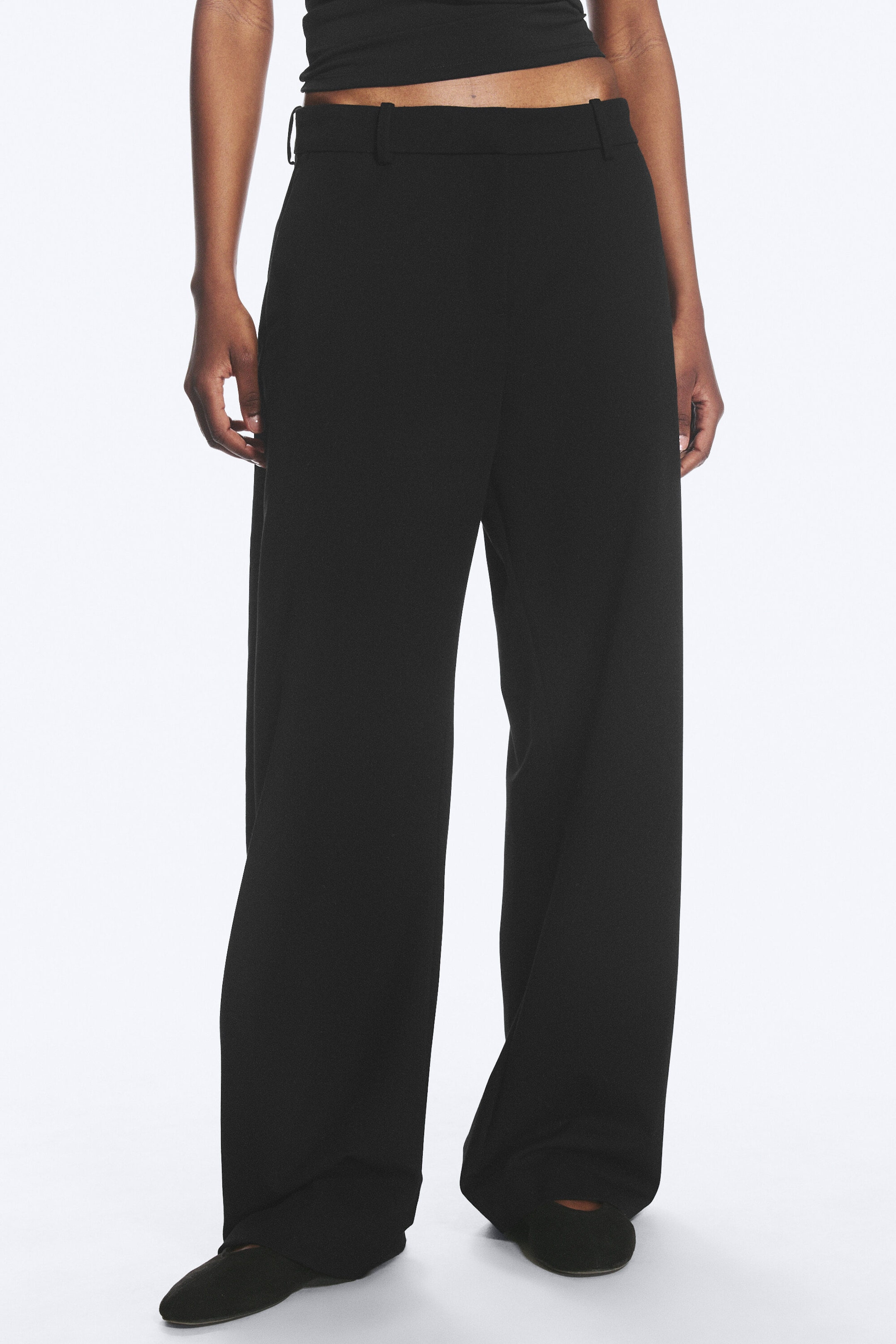 Black - Barrel Suiting Trouser - 2