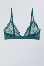 Petrol - Ruffle Triangle Bralette - 1