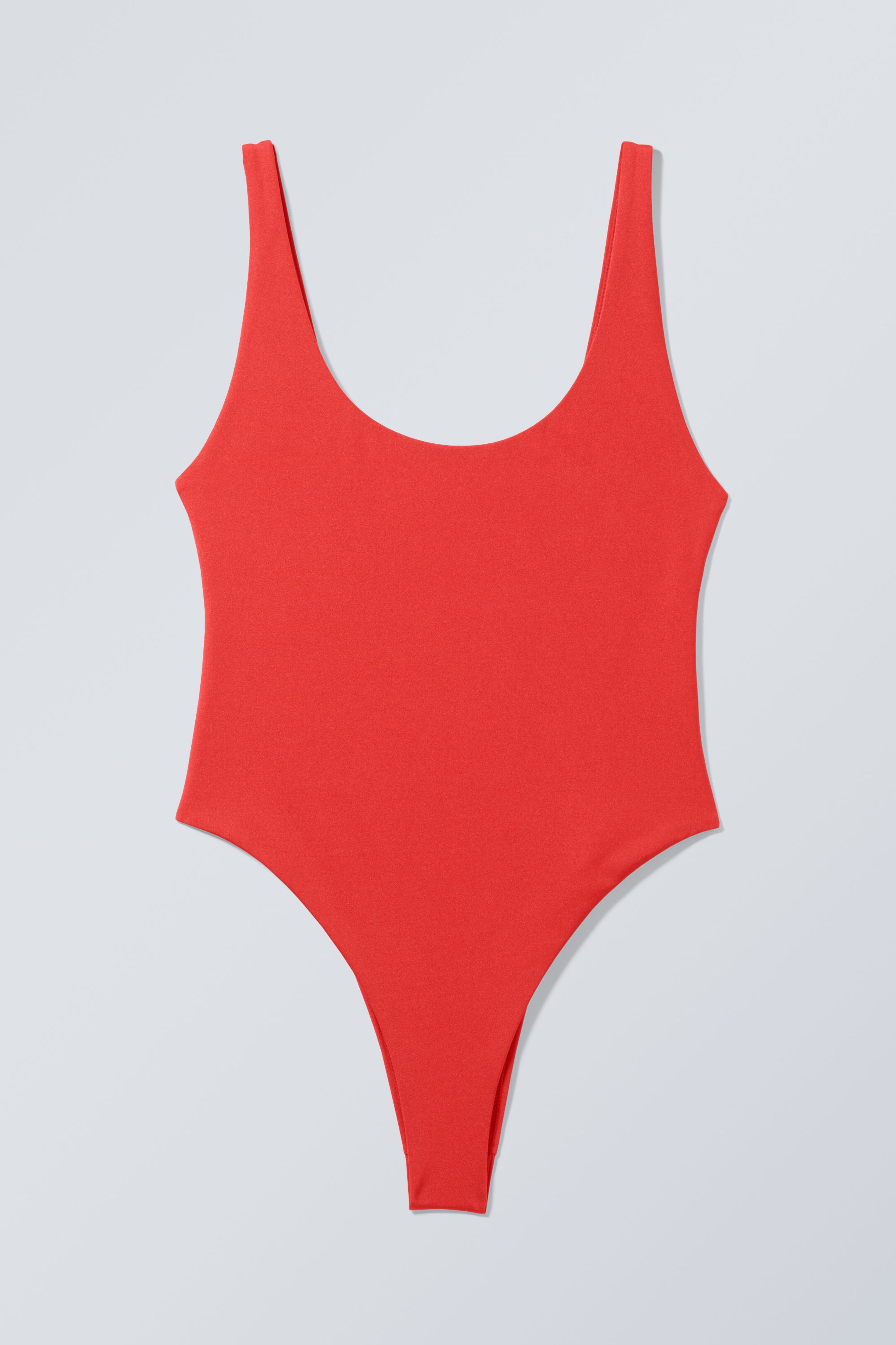 Rouge chatoyant - Maillot de bain sportif et brillant - 0