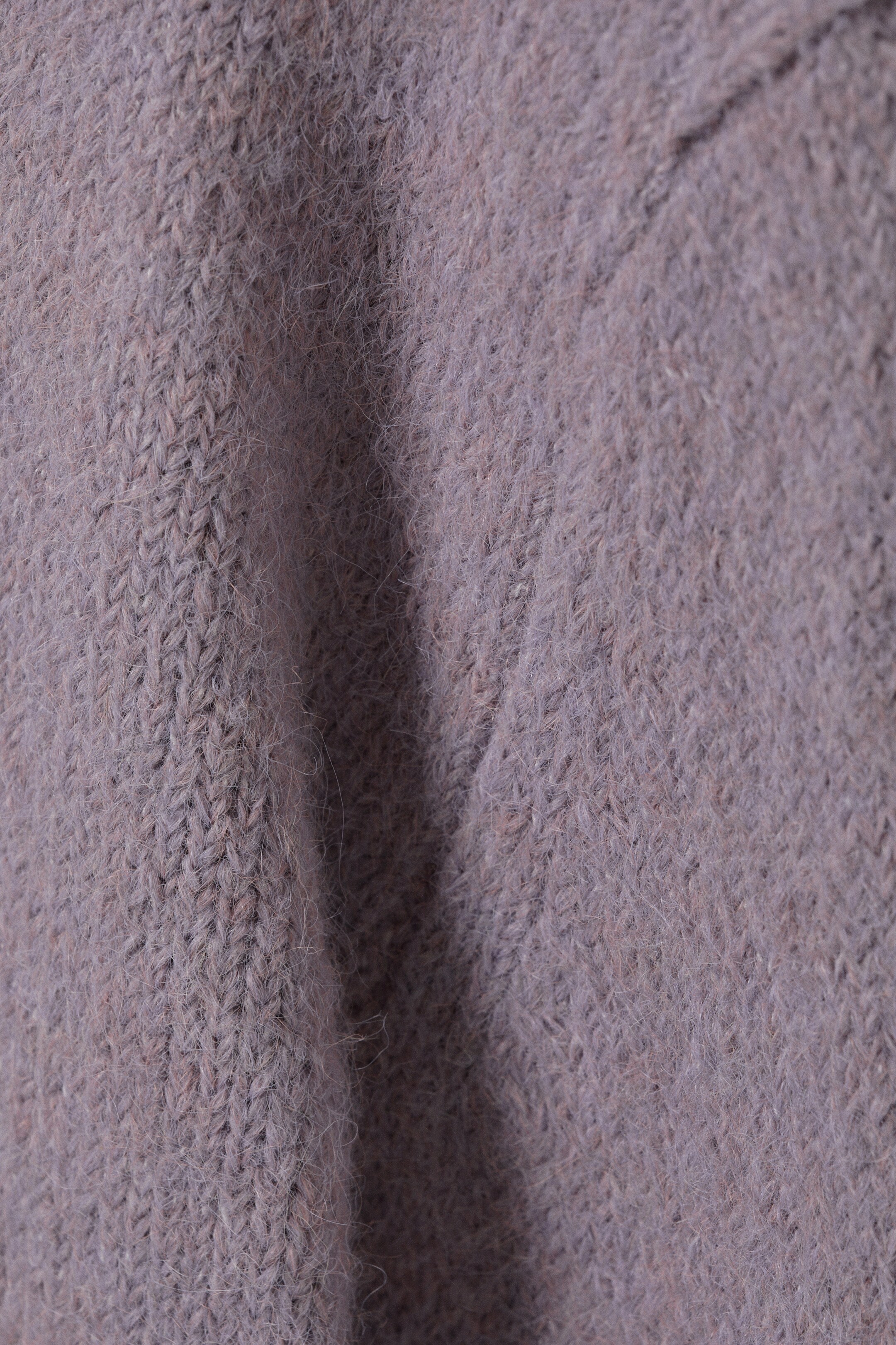 View larger image: Brushed Knit Buttoned Cardigan - Lilac - Ladies | H&M GB 6