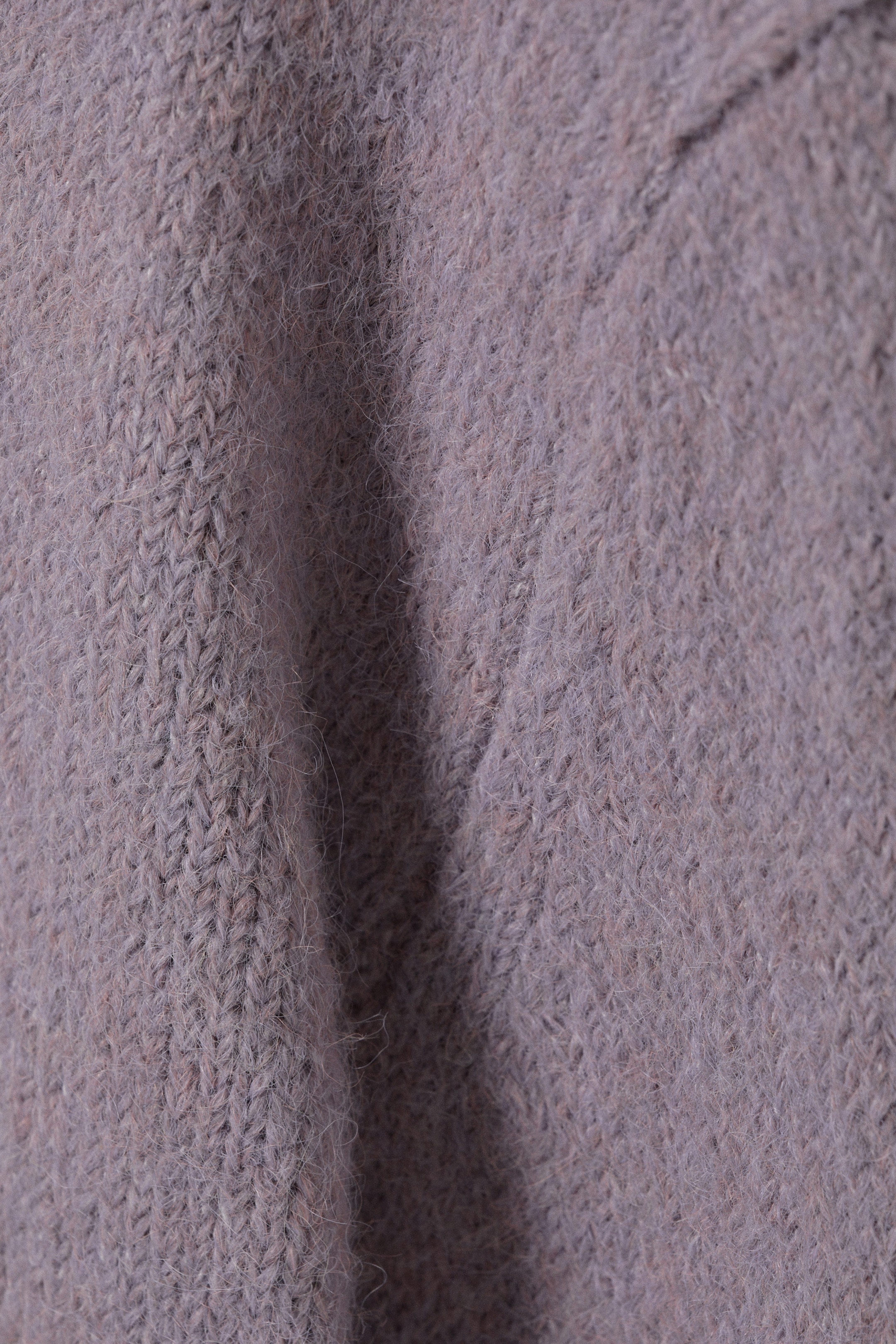 Lila - Borstad stickad cardigan med knappar - 5